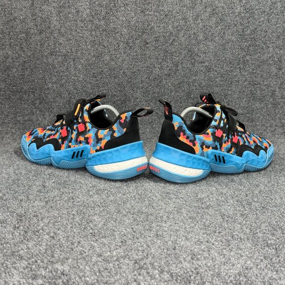 Adidas Trae Young 1 Basketball Shoes Men\'s‎ Size 12.5 Pixel Blue Orange Athletic main image 6